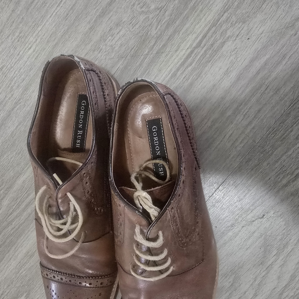 Gordon Rush Brown Leather Oxfords Classic Formal Design